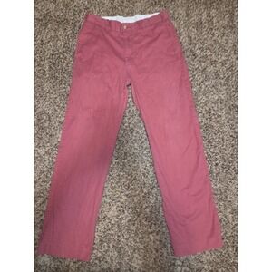 Turtleson Mens Chino Pants Red Barn Sz  (34) 32x31 Regular Fit Straight